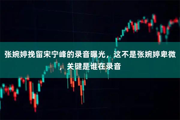 张婉婷挽留宋宁峰的录音曝光，这不是张婉婷卑微，关键是谁在录音